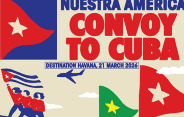 قافلة تضامن مع كوبا تتحدى الحصار الأمريكي
