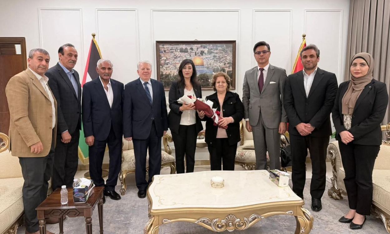 "الشيوعي العراقي" يزور السفارة الفلسطينية في بغداد